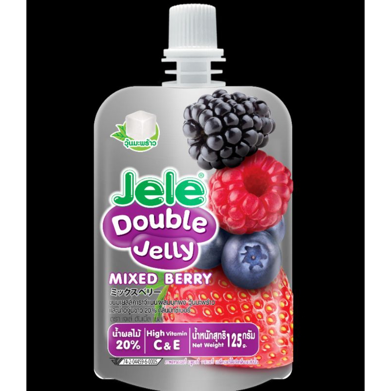 nước ép trái cây thạch jele double jelly 125g