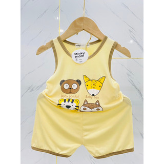 Bộ cộc tay sát nách minkymom cho bé từ 8-18kg