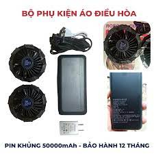 Áo quạt điều hoà cao cấp pin 50000 mAh dùng trong 14 tiếng , Áo lao động Chính hãng công ty, mát lạnh mùa hè,