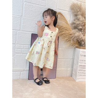 Váy xô 2 dây bản to cho bé gái