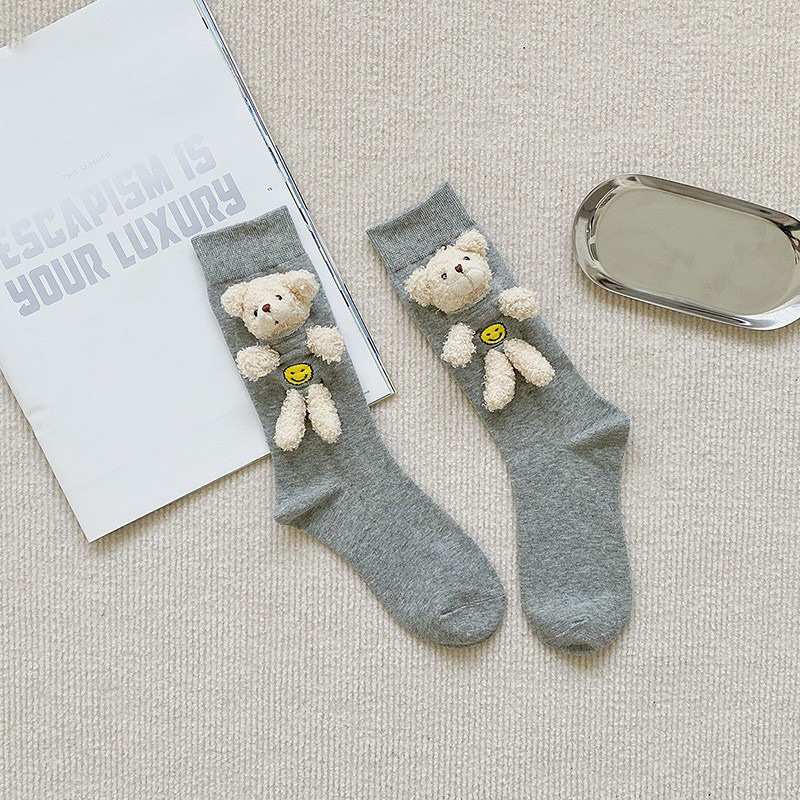 Tất gấu cotton co giãn G.Lady Store