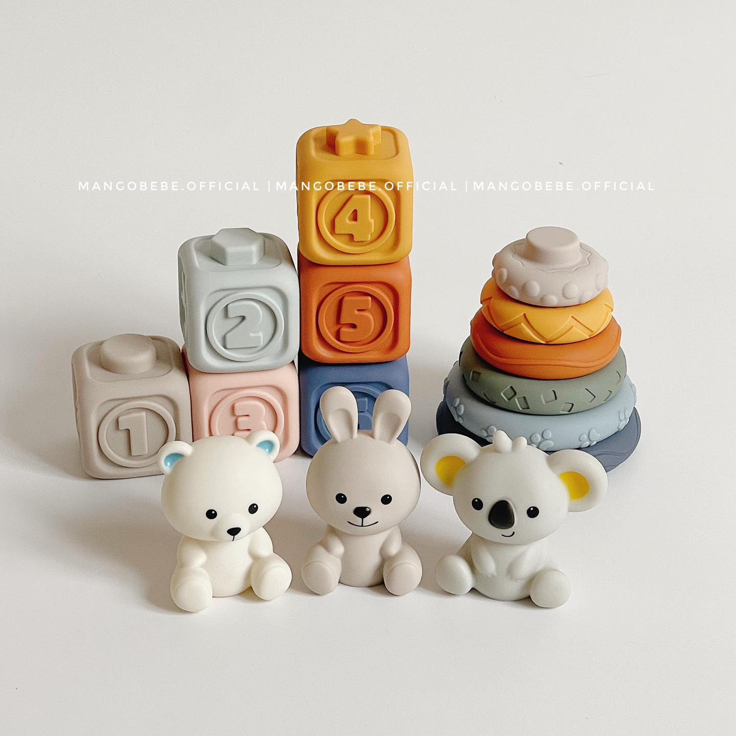 Khối Xếp Hình Stacked Circle Konigkids Cho Bé