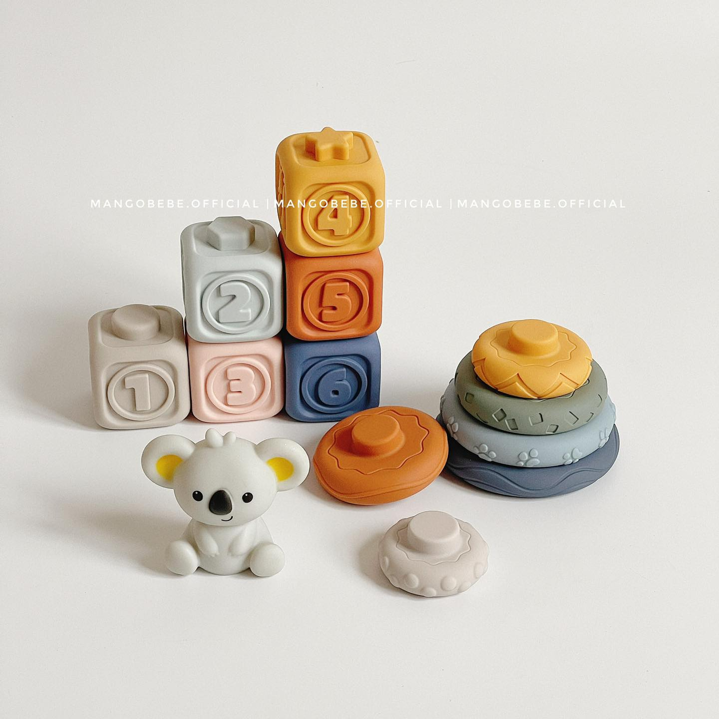 Khối Xếp Hình Stacked Circle Konigkids Cho Bé
