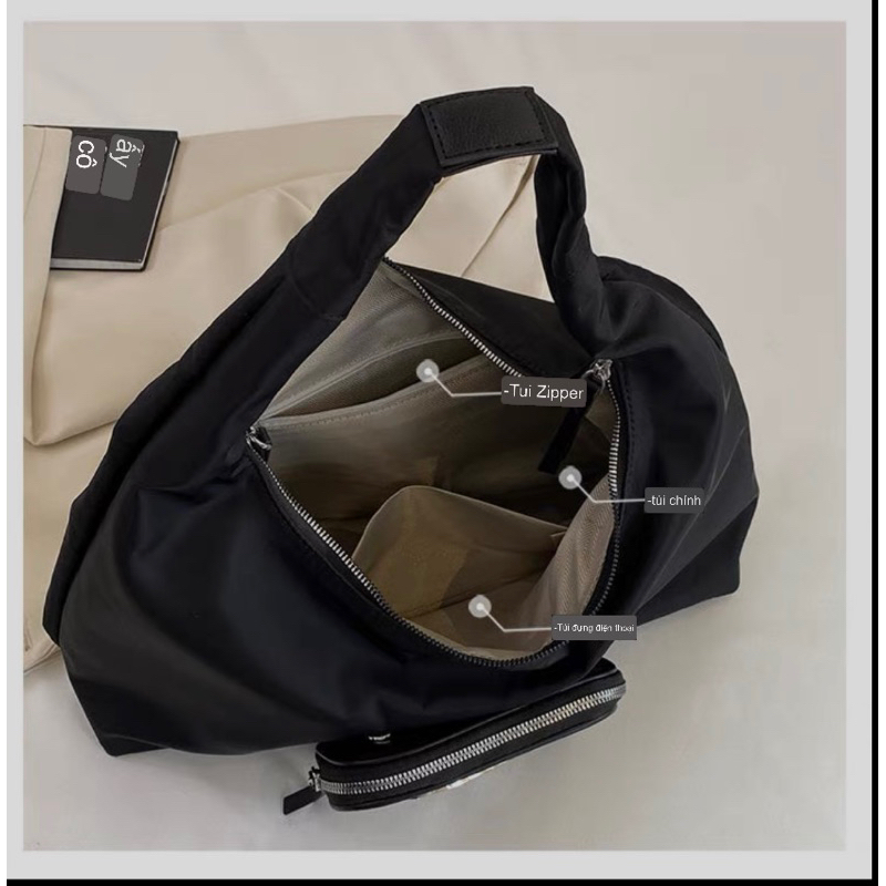 Túi Vải Đeo Vai Logo Mới Cho Nữ