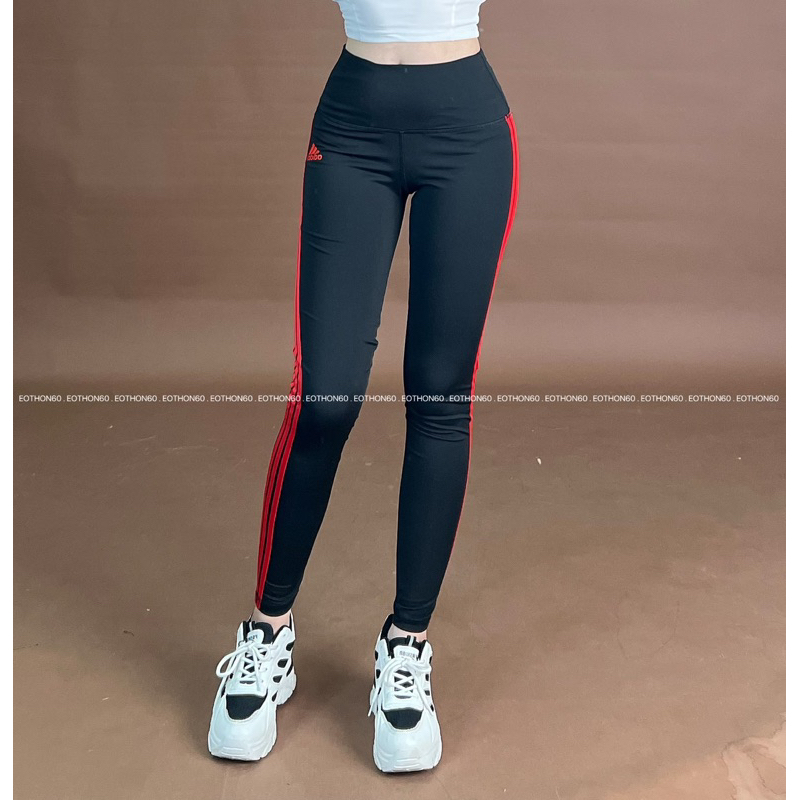 Quần dài nữ legging dáng ôm 3 sọc das ,logo thêu chuẩn   Eothon60