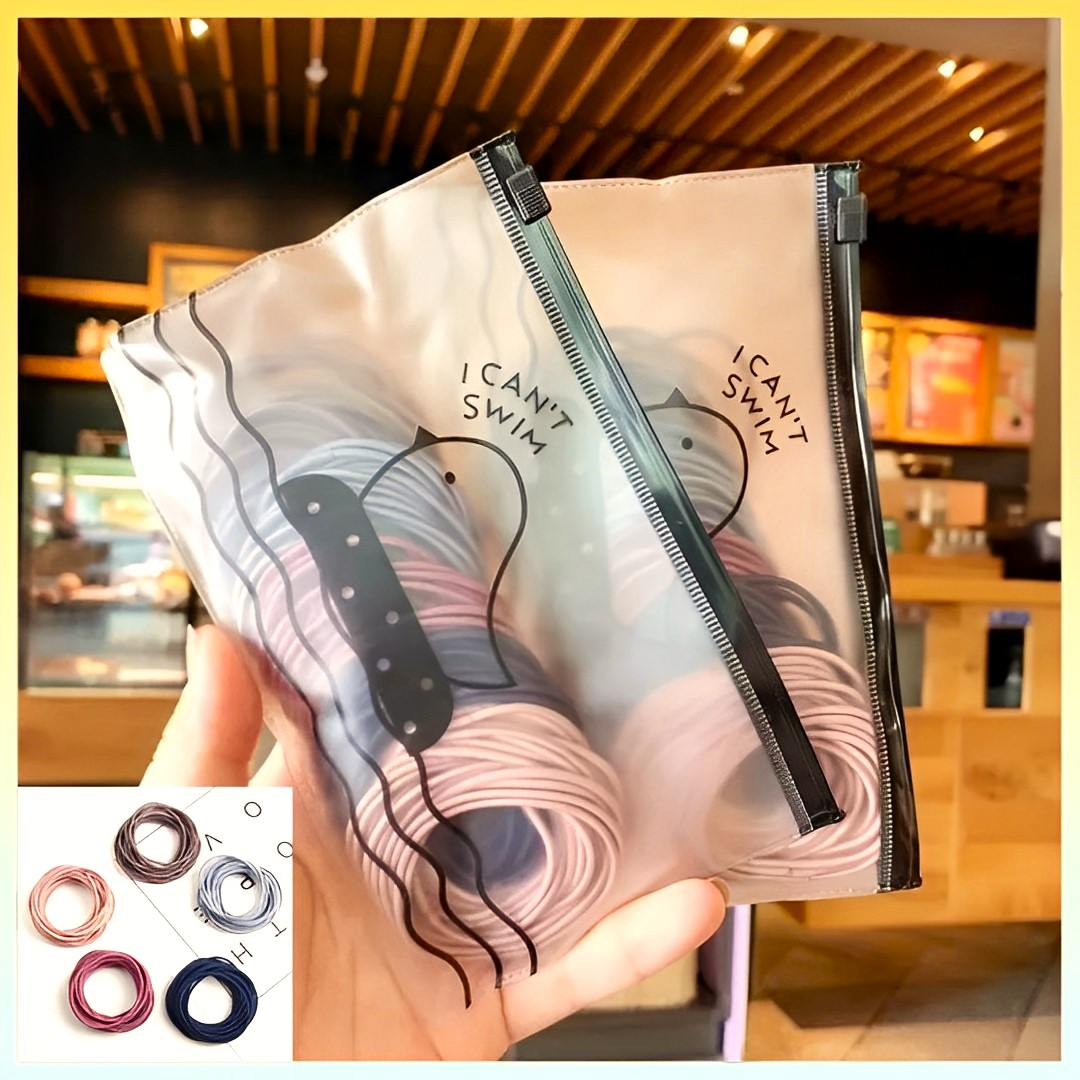 [L2M] SET 50/100 thun buộc tóc co giãn SỢI MẢNH nhiều màu sắc phong cách Hàn Quốc