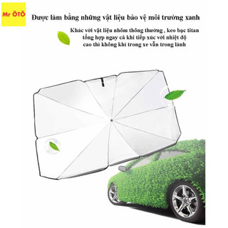 Ô che nắng ô tô mr oto,dù che nắng ô tô kính lái phủ bạc titan cách nhiệt chống tia UV.