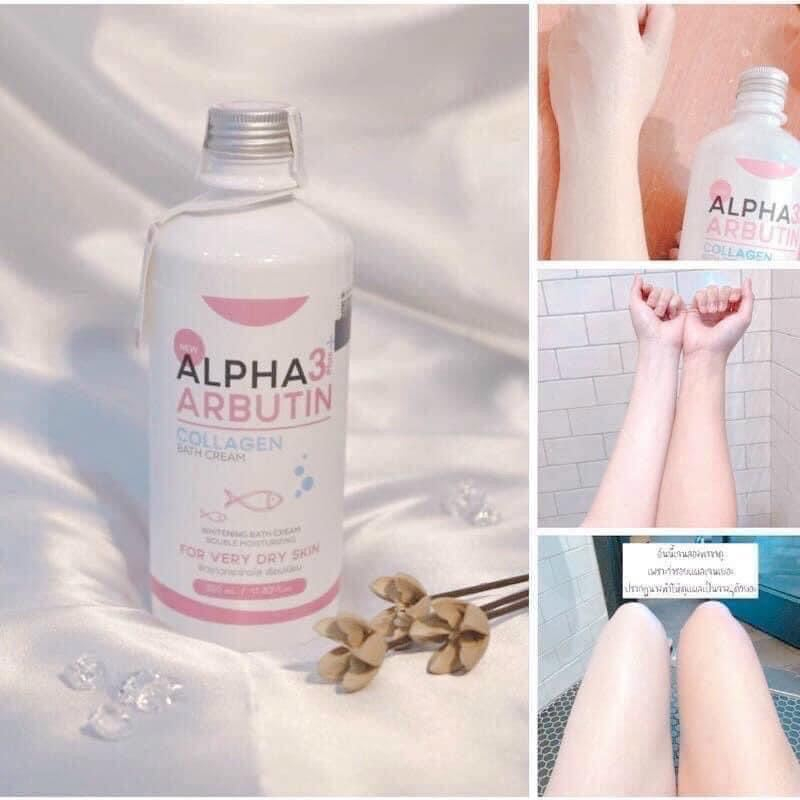 Cặp sữa tắm và sữa dưỡng thể kích trắng Alpha Arbutin
