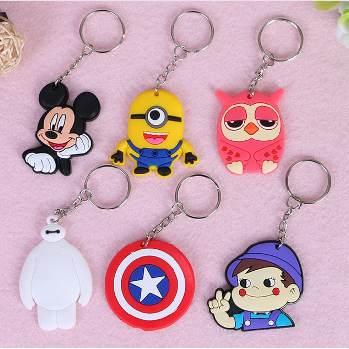 Móc Khóa Silicon Hoạt Hình Nhiều Mẫu BQSHOP2016