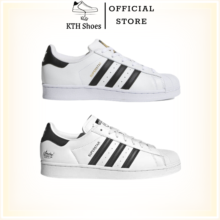 Giày Adidas Superstar André Saraiva Chalk White Black - Giày Thể Thao Adidas Mũi Sò Classic Màu Trắng Sọc Đen Full Box