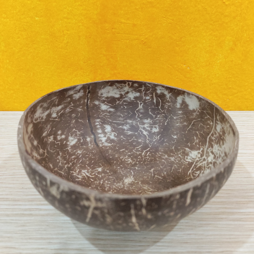- Chén / Bát gáo dừa + Muỗng gỗ dừa Bến Tre, Hàng đẹp loại 1, Tộc Natural Việt Nam