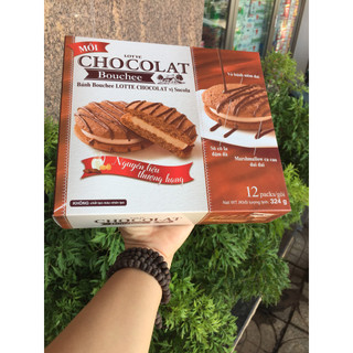 Bánh bouchee lotte chocolat vị socola 324g