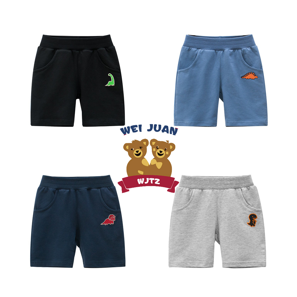 Quần bé trai 27KIDS quần short cho bé họa tiết khủng long hàng xuất Âu Mỹ