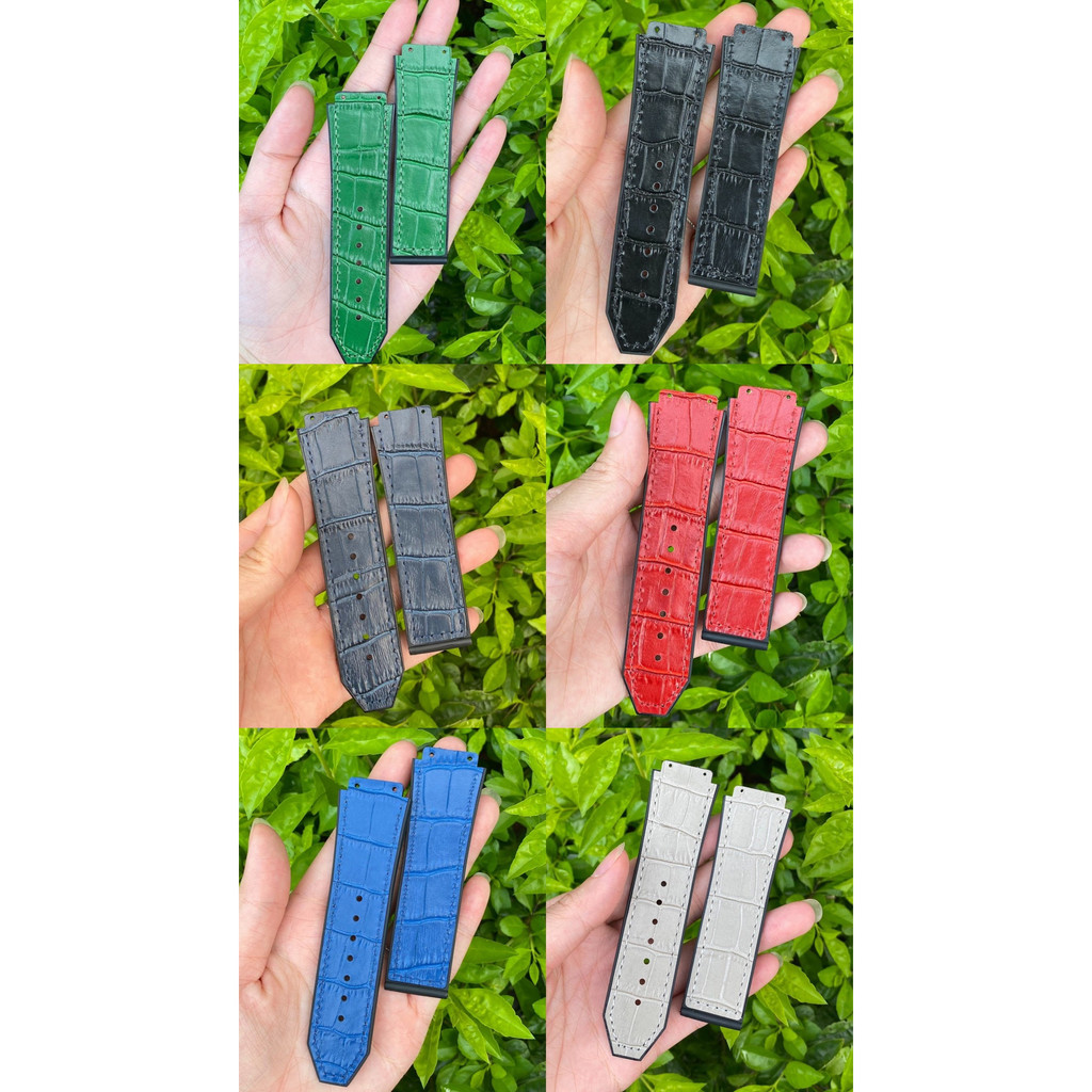 Dây đồng hồ HUBLOT da cá sấu (tặng kèm tool thay dây)