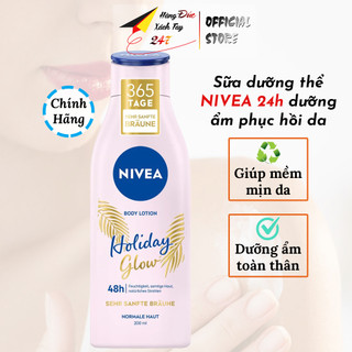 Sữa dưỡng thể NIVEA dưỡng ẩm phục hồi da, giúp mềm mịn da lưu hương lâu Bodylotion 200ml