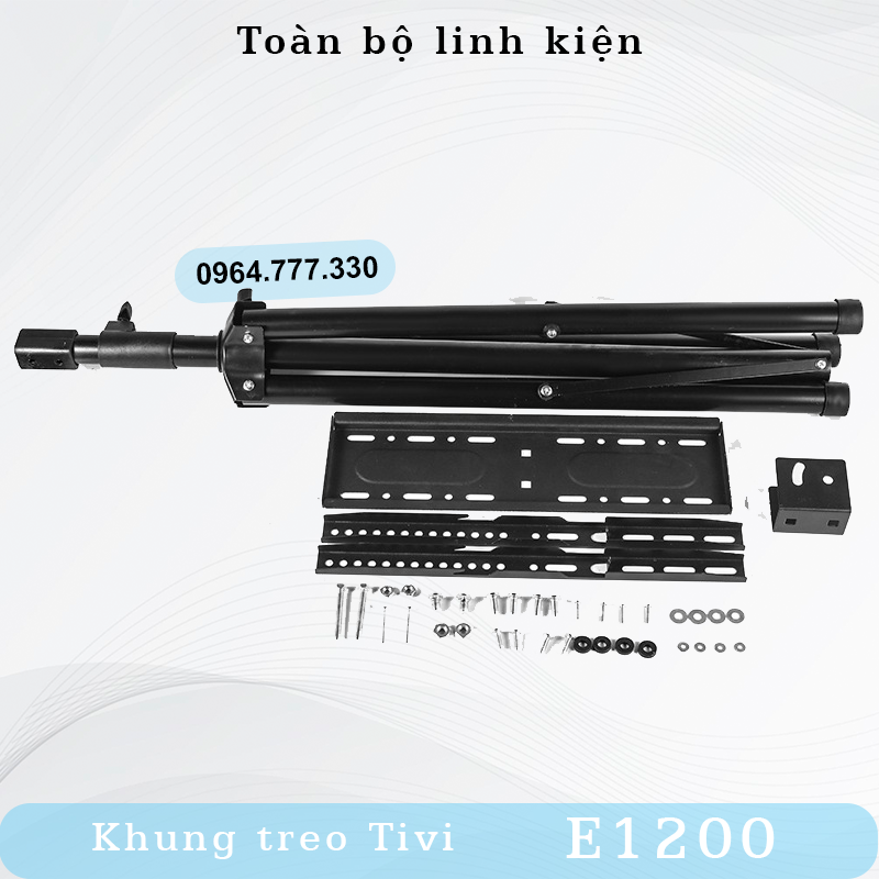 E1200 - Khung treo Tivi 3 Chân Đứng ErgoTek 32 - 55 INCH - Giá Treo Màn Hình - Chỉnh Góc Nghiêng Màn 15 Độ