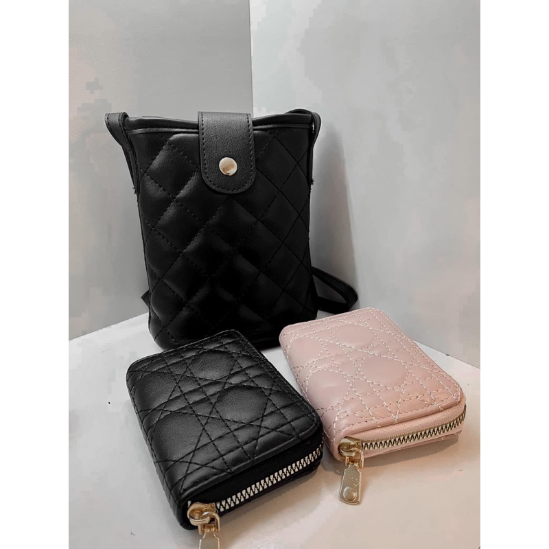 Set Phone Bag Và 2 Ví Chính Hãng Chần Trám