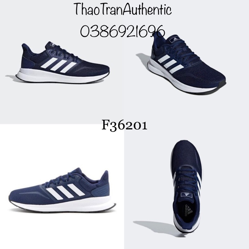 Giày Adidas falconrun xanh than F36201