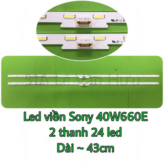 Bộ led viền tv sony 40w660e - gồm 2 thanh 24 hạt led