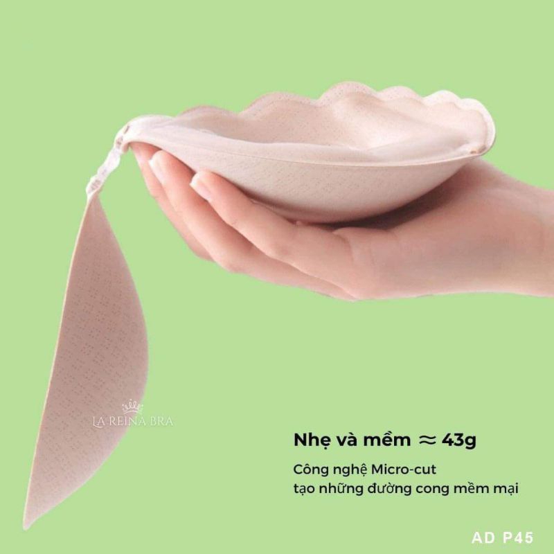 ÁO DÁN NGỰC SILICON BÀN TAY P45, ÁO DÁN NGỰC CAO CẤP TẶNG DÂY TRONG
