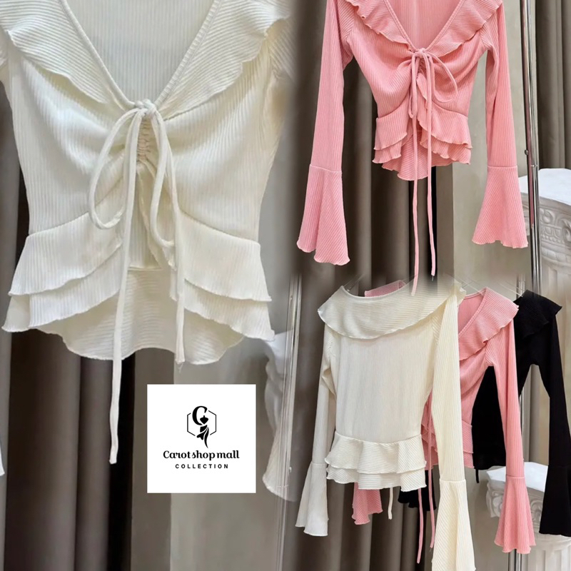 Áo thun bèo tay loa siêu hot ( thun gân ) - CarotShop