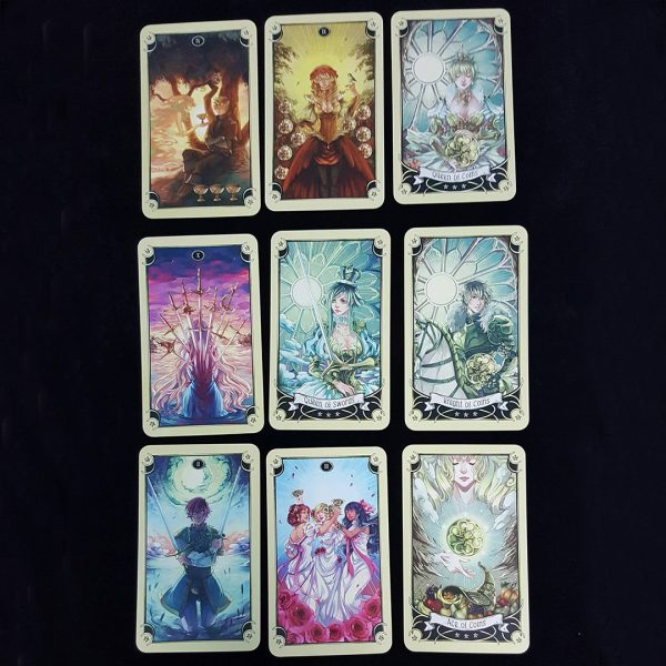 Bộ Bài Manga Tarot - Mystical MangaTarot Cao Cấp kèm sách hướng dẫn