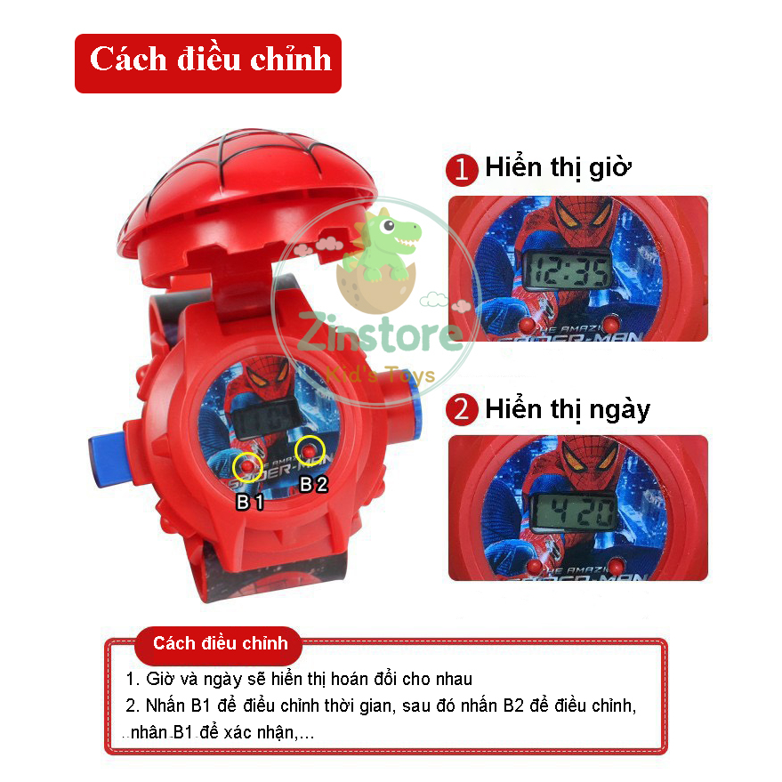 Đồng hồ thông minh trẻ em chiếu sáng 3D 24 hình chú chó cứu hộ hoạt hình Z15