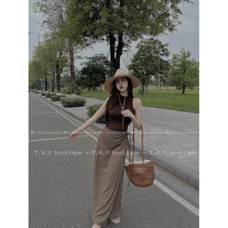 Set Áo Cotton Chân Váy Lụa Khánh Lê