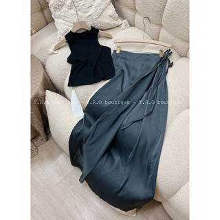 Set Áo Cotton Chân Váy Lụa Khánh Lê