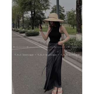 Set Áo Cotton Chân Váy Lụa Khánh Lê