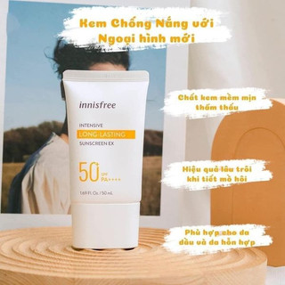 KEM CHỐNG NẮNG INNISFREE LONG LASTING SUNSCREEN SPF50+ PA++++ 50 ML