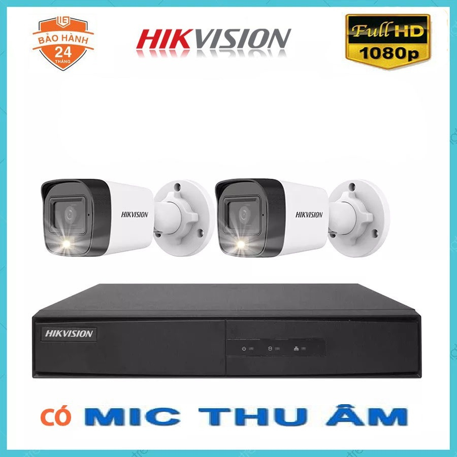 Bộ camera giám sát Hikvision 2.0MP, camera có tích hợp thu âm-309CCTV