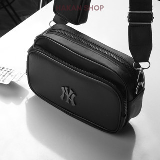 Túi đeo chéo Nam nữ CROSSBODY BAG MLB chất liệu da si chống thấm nước, tặng túi nhỏ cực cute