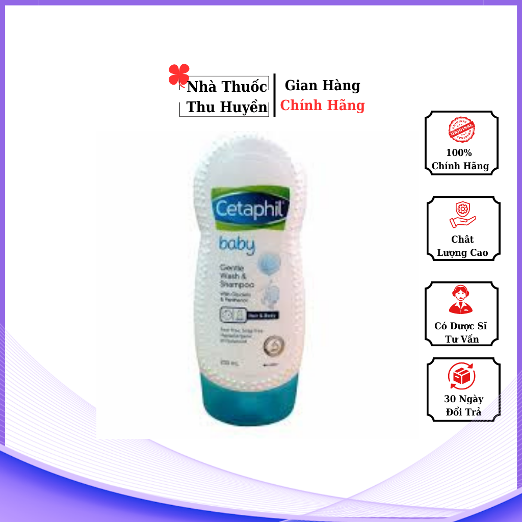 Sữa Tắm Trẻ Em Cetaphil Baby Moisturizing Bath & Wash Dưỡng Ẩm 230ml
