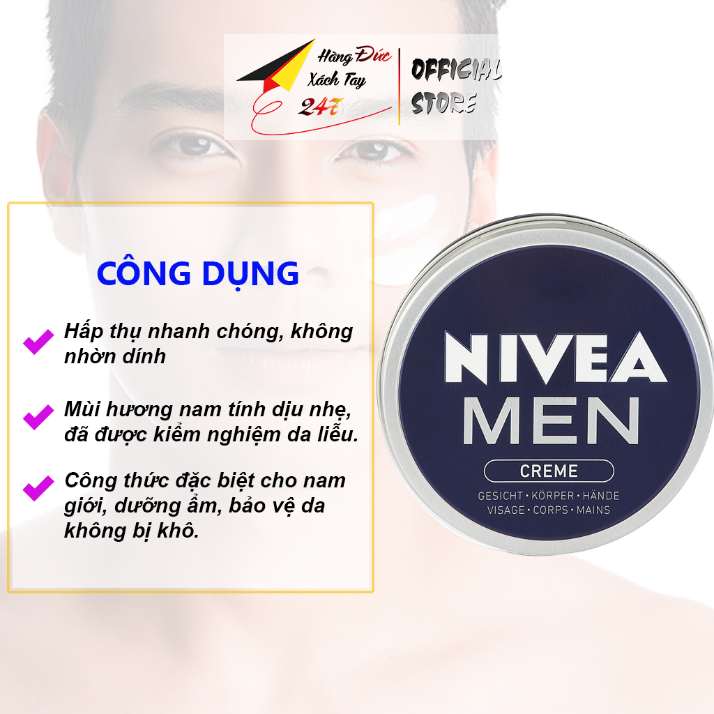 Kem dưỡng ẩm nam Nivea Men cấp ẩm da mặt, kem dưỡng da nam chống nẻ mùi hương nam tính <Hàng Chuẩn Đức 150ml>” /></p>
<!-- AI CONTENT END 1 -->
				</div>
											<div class=