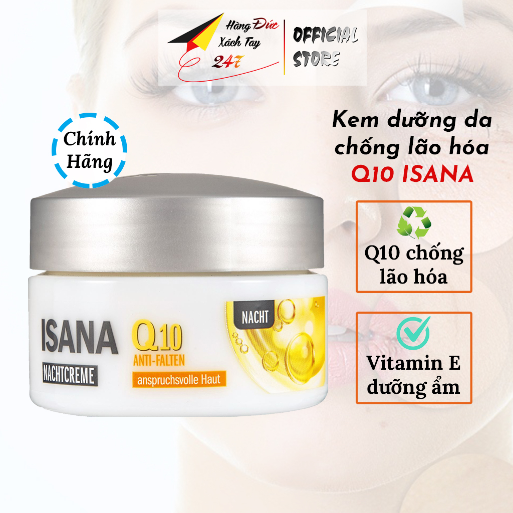 Kem dưỡng chống lão hóa Q10 ngày và đêm ISANA chống nhăn, ngăn ngừa lão hóa sớm hiệu quả
