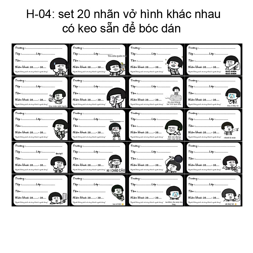 Nhãn vở Troll - đẹp đáng yêu
