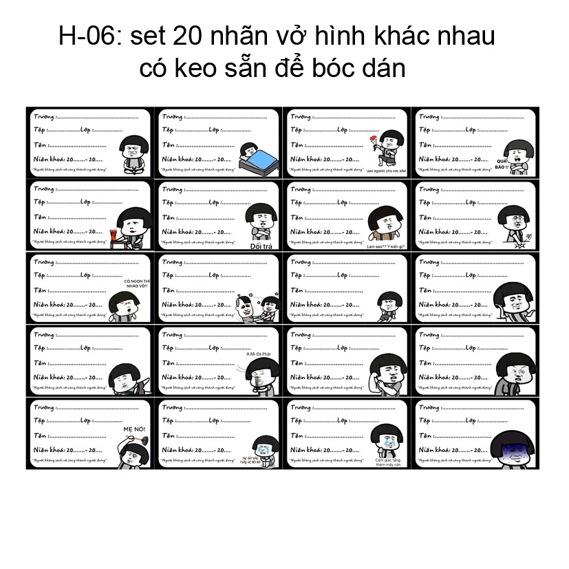 Nhãn vở Troll - đẹp đáng yêu