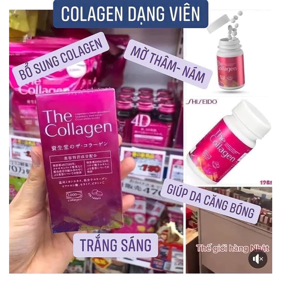 Viên uống The Collagen Shiseido EX Hộp 126 viên Nhật Bản