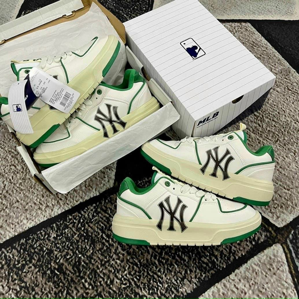 Giày MLB Chunky Liner New York Yankees White Black, Giày Sneaker MLB Chunky NY Đen Hàng Chuẩn Full Box | BigBuy360 - bigbuy360.vn