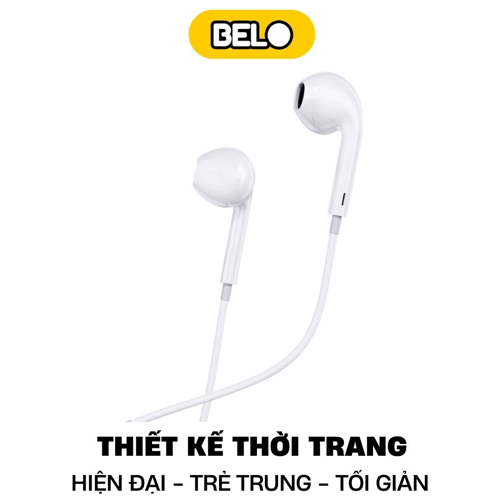 Tai nghe có dây WK Y19 pro siêu bền kèm Mic đàm thoại ,nghe nhạc hay, tương thích nhiều thiết bị - Belo