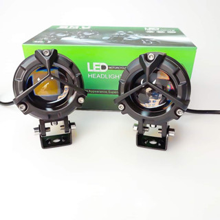 Đèn LED Trợ Sáng Xe Máy Siêu Sáng Chống Nước 55W - S20 Cos Vàng Pha Trắng Tặng Kèm Công Tắc Lỗi 1 Đổi 1