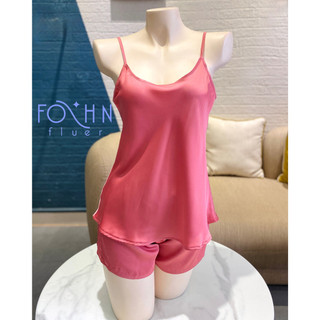 ĐỒ BỘ NGỦ LỤA HAI DÂY CỔ TRÒN - DBFF1L CO TRON
