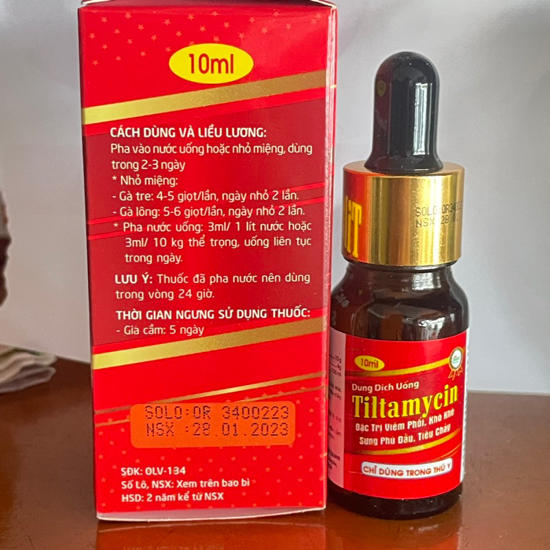 Tiltamycin 10ml hô hấp