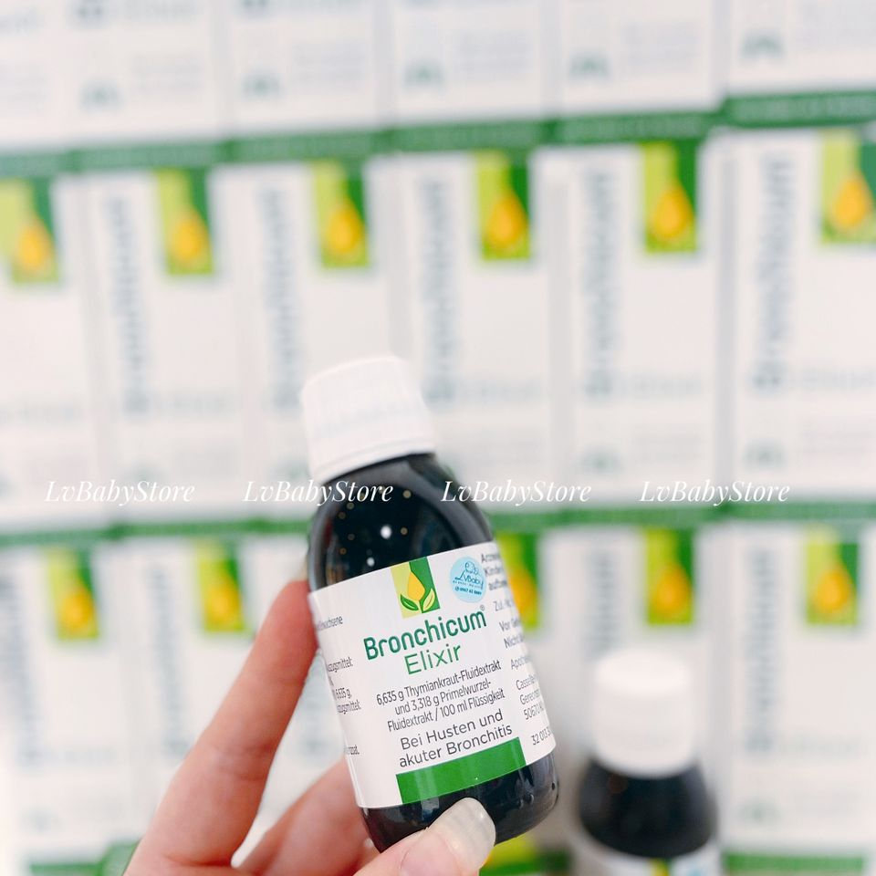 Siro Ho BRONCHICUM Elixir 100ml của Đức giúp giảm đờm và nhầy trong đường hô hấp