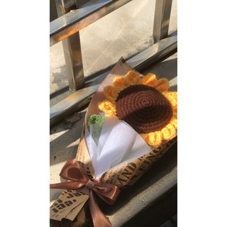 Bó hoa hướng dương len Handmade dùng làm quà tặng/trang trí 🌻