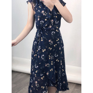Đầm OASIS cổ V nối lưng bèo