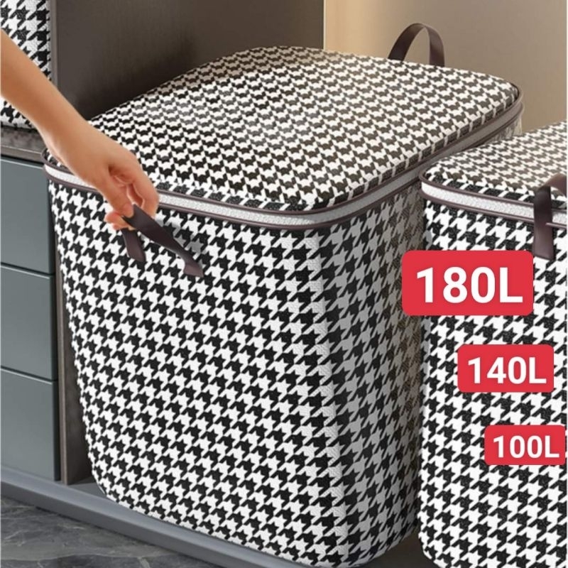 Giỏ đựng quần áo ❤️100L,140L, 180L❤️ túi đựng chăn màn đa năng,có thể gấp gọn | BigBuy360 - bigbuy360.vn