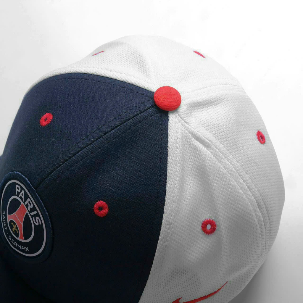 Mũ lưỡi trai clb đá banh PSG chuẩn VNXK Chất Cotton phối lưới thoáng mát full tem - PASIO
