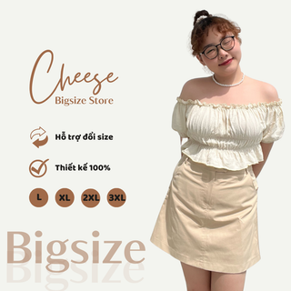 Chân váy chữ A Kaki có quần trong cạp cao [56kg-85kg] dành cho nữ Bigsize [CB05]